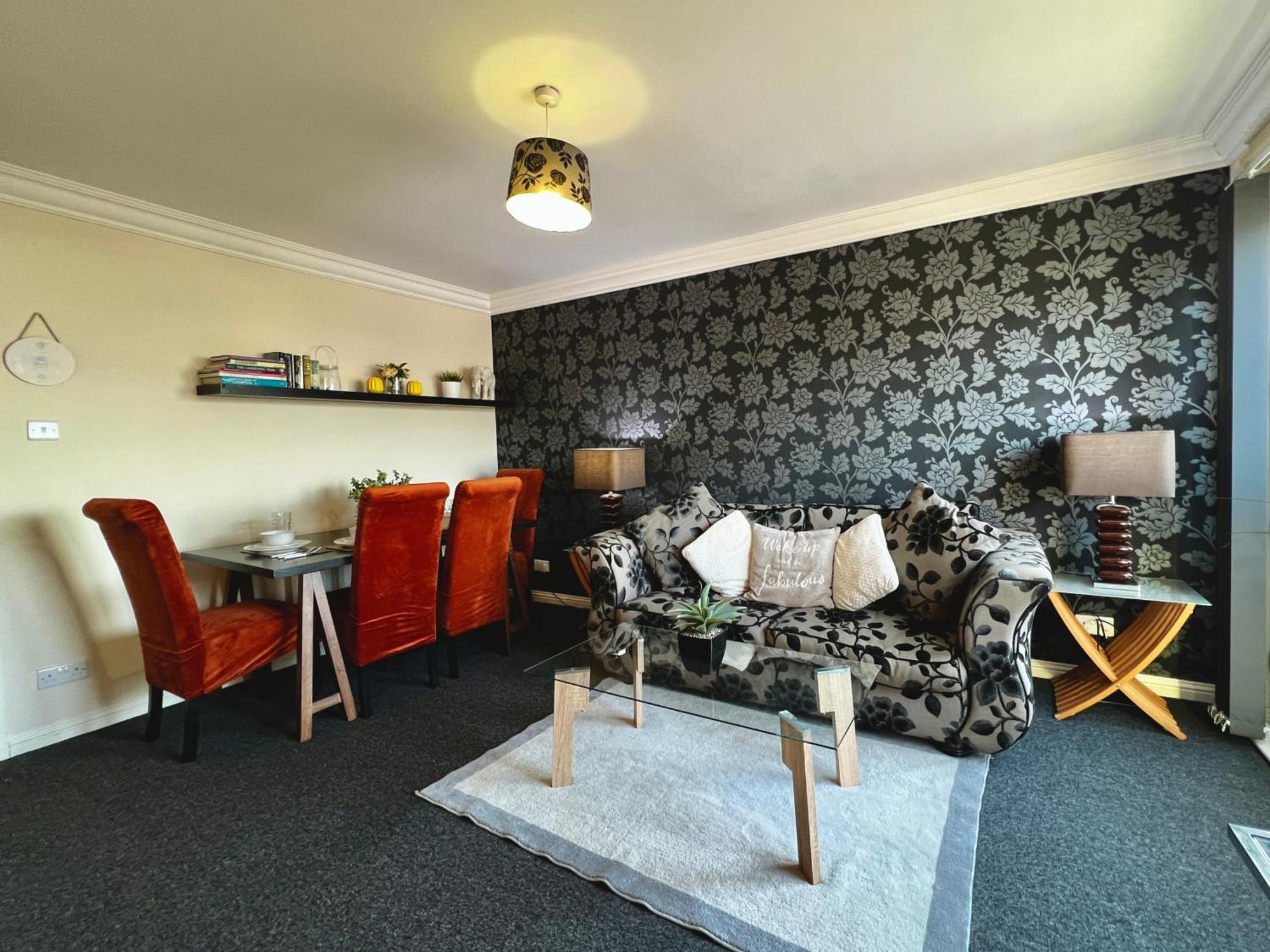 Apartamento Stylish Modern Flat With Juliet Balcony & Parking Glasgow Exterior foto